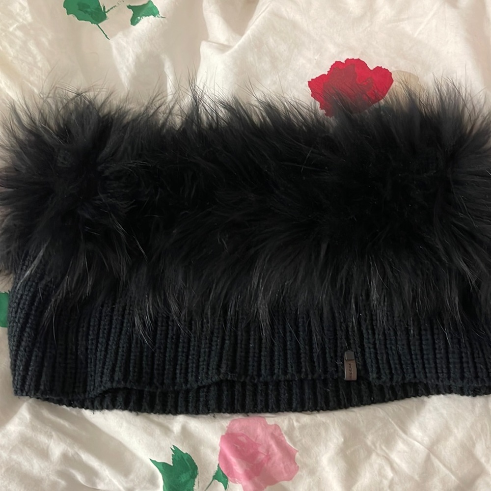 Rudsak Black Fur Scarf